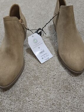 Tan Suede Ankle Booties